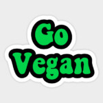 GO VEGAN STICKER