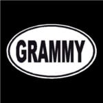 Grammy Oval Decal