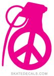 grenade peace DECAL