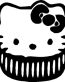 HELLO K CUPCAKE STICKER