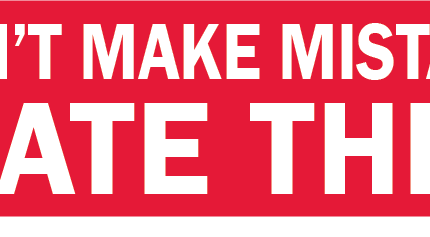 I DONT MAKE MISTAKES I DATE THEM funny bumper sticker