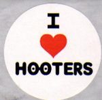 I Heart Hooters Sticker