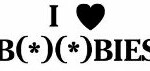 I Love Boobies Vinyl Car Decal