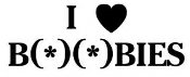 I Love Boobies Vinyl Car Decal