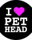 i love pet head round xxx sticker