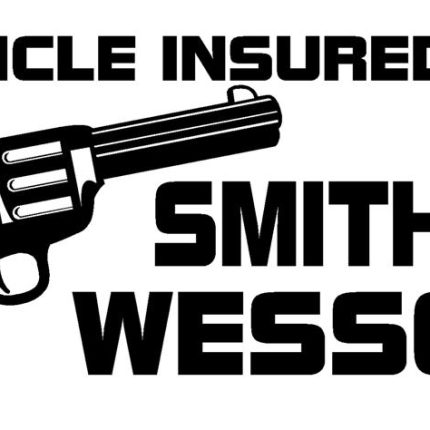 insured by smith wesson adhesive vinyldecal