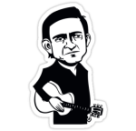 johnny cash sticker