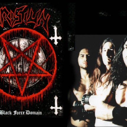 Krisiun 2 Color Band Sticker