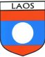 Laos Flag Crest Decal Sticker