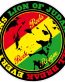 Lion King roots rock reggae circular sticker