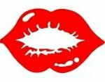 Lips Vinyl Decal 1