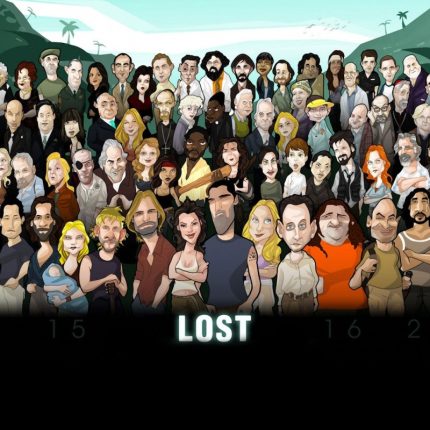 Lost TV Show Cast Cartoon