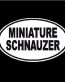 Miniature Schnauzer Oval Decal