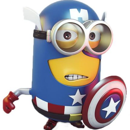 Minion Captian America Sticker