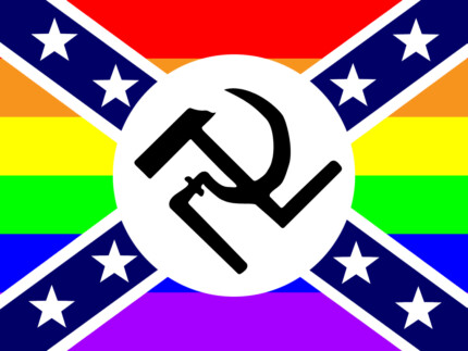 nazi communist confederate homosexual sticker