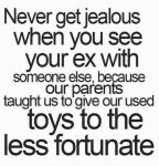 never jealous