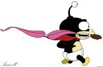 Nibbler Car Sticker Wall Decal 6