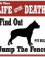 Pit Bull Funny Warning Sticker Set