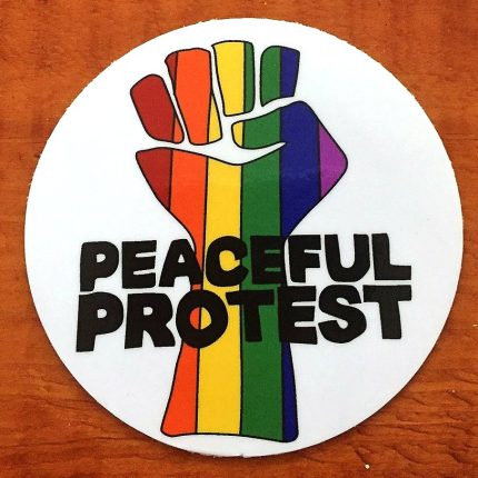 Pride Peaceful Protest Sticker