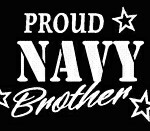 PROUD Military Stickers NAVY BROTHER