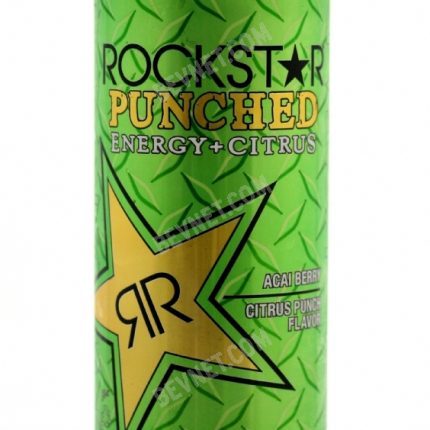 Rockstar PUNCHED BERRY energy drink can shaped sticker