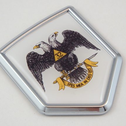 scotich rite shield 3D Crest Chrome Emblem