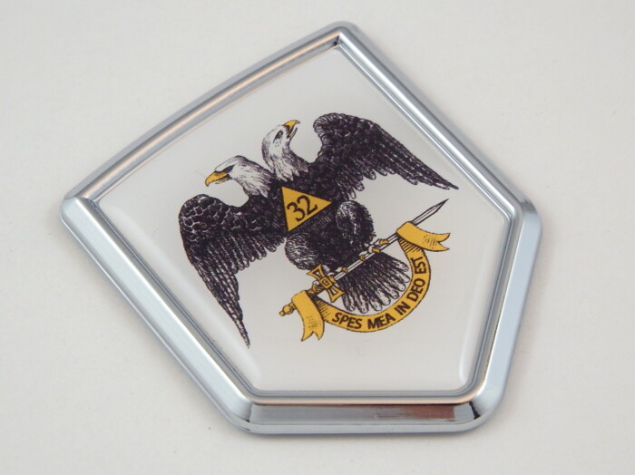 scotich rite shield 3D Crest Chrome Emblem