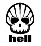 sHell Skull Vinyl Decal Sticker