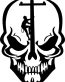 Skull Lineman Electrician Power Pole Car Truck Window Laptop Vinyl Decal Sticker