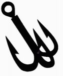 Snag Hook fishing decal