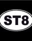 ST8 Oval Decal