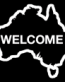 welcome to australia diecut decal