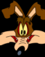 Wile E Coyote Color Head Adhesive Vinyl Decal Sticker