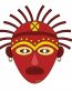 0 African Color Mask Sticker Africa Decal 8