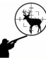 Buck in Scope Diecut Decal 2