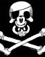 Pirate Mickey Skull Decal