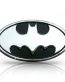 Bat Oval Chrome and Black Emblem