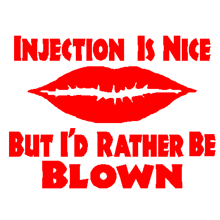 Injection Blown decal