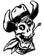 Cowboy Skull Decal