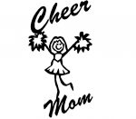 Cheer mom Adhesive Vinyl Decal