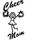 Cheer mom Adhesive Vinyl Decal