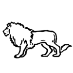 976 Lion Adhesive Vinyl Decal