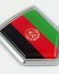 Afganistan Crest 3D Flag Chrome Auto Emblem