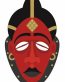 african mask color africa sticker 5