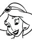 Aladdin Princess Jasmine Happy Cartoon Decal