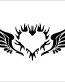 Angel Wings Decal with Heart