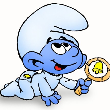 Baby Smurf Color Sticker 4