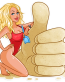 bay watch pam anderson sticker 3