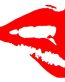 Biting Lips Die Cut Decal