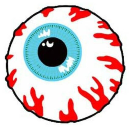 bloodshot eyeball funny sticker